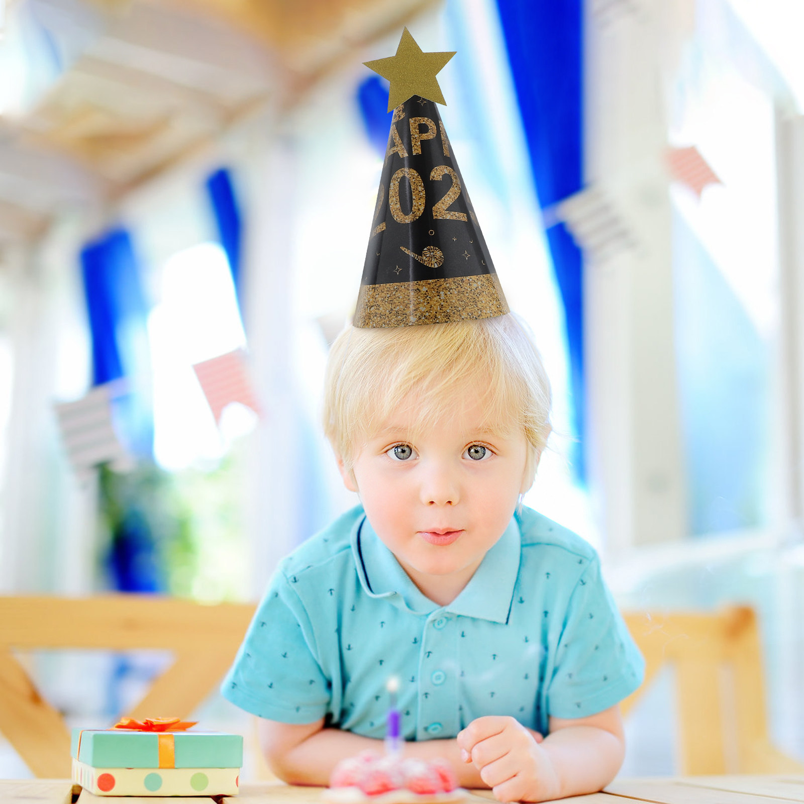 6Pcs Black Gold Paper Hats Fas – Party Hat Cone Bewertung und Preis