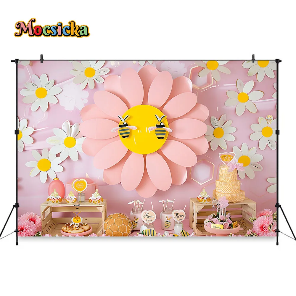 Mocsicka Sweet Daisy Girl Birt – Dessert Table Backdrop Bewertung und Preis