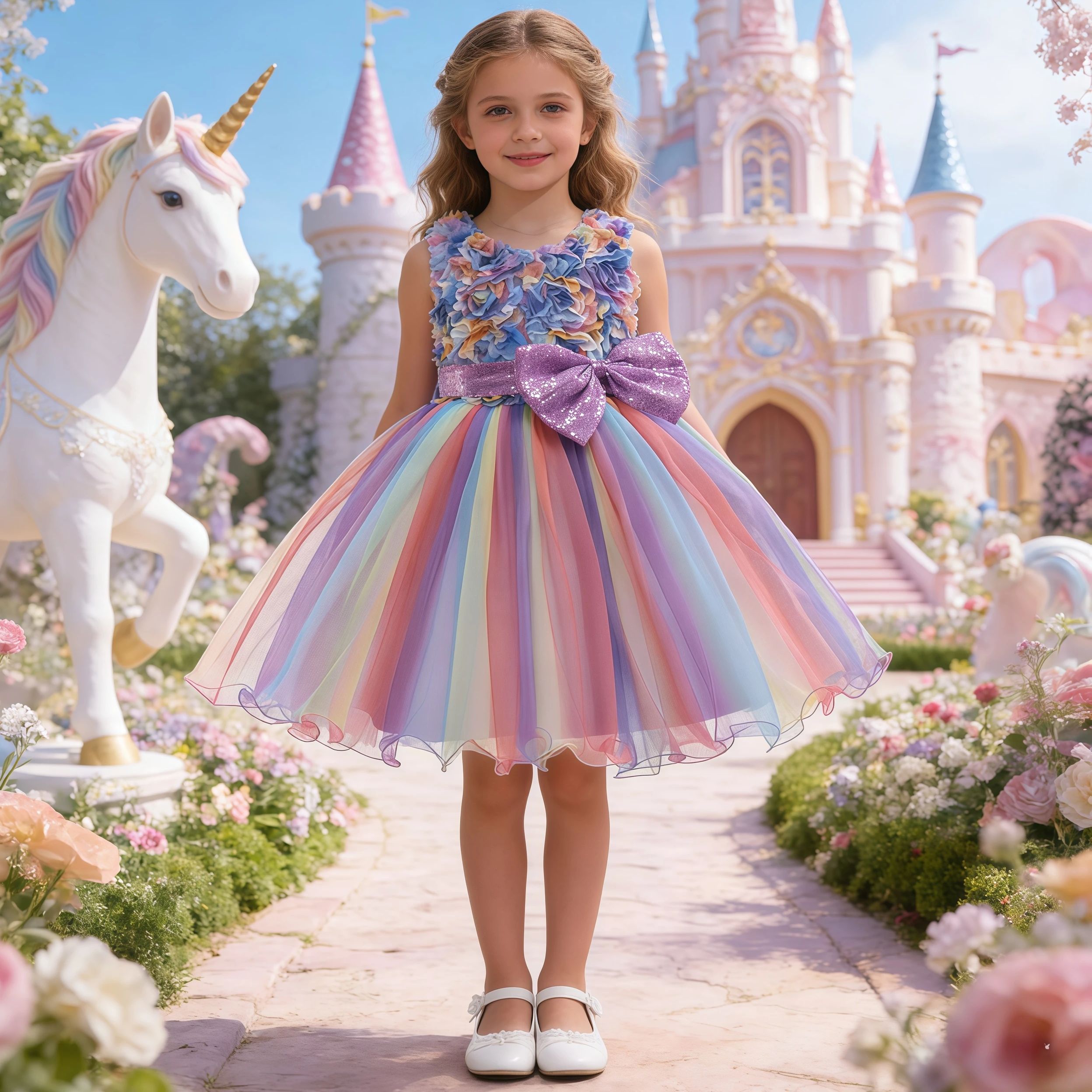 Girls Flower Sequins Tulle Rai – Glitter Tablecloth Bewertung und Preis