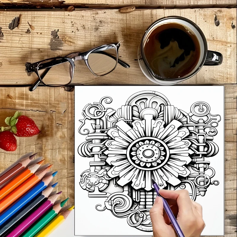 Coloring Book Steampunk Flower – Supply Event Bewertung und Preis