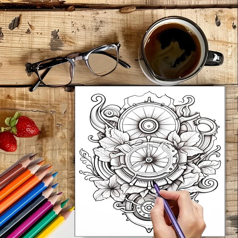 Coloring Book Steampunk Flower – Supply Event Bewertung und Preis