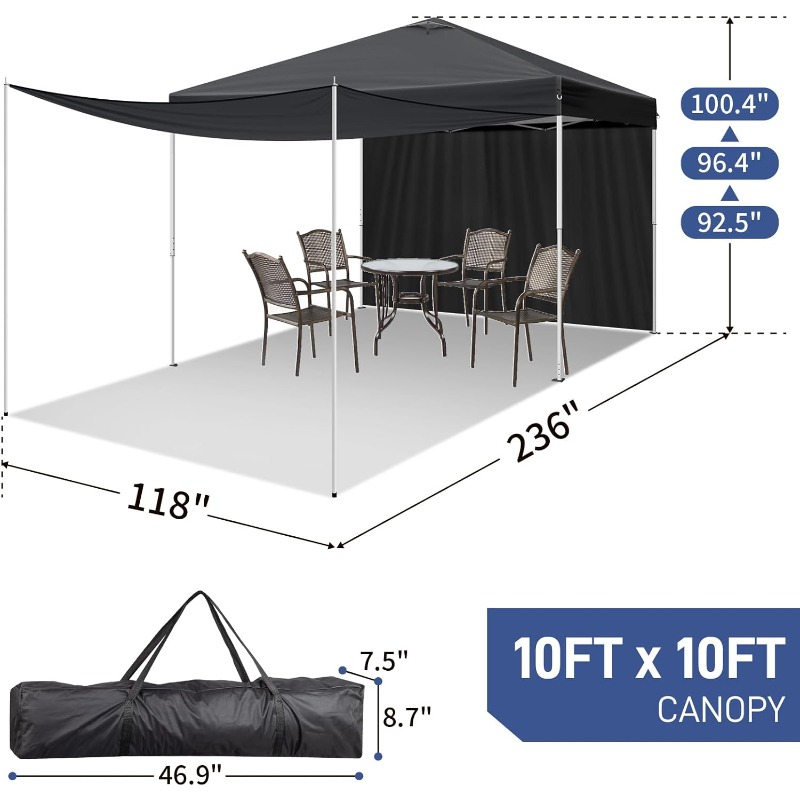 10X10Ft Pop Up Canopy Tent Ins – Event & Party Supply Photos Bewertung und Preis