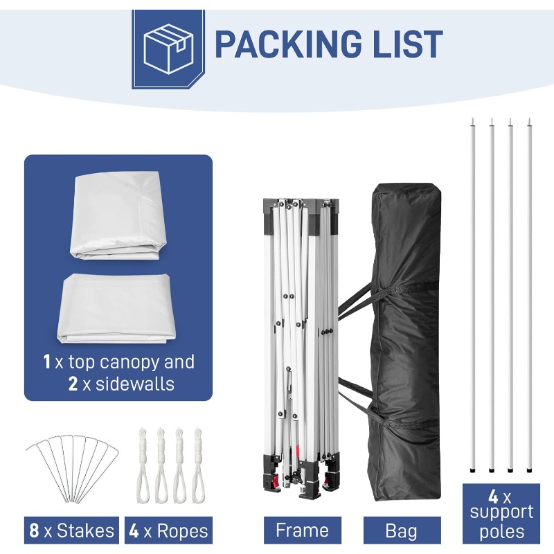 10X10Ft Pop Up Canopy Tent Ins – Event & Party Supply Photos Bewertung und Preis
