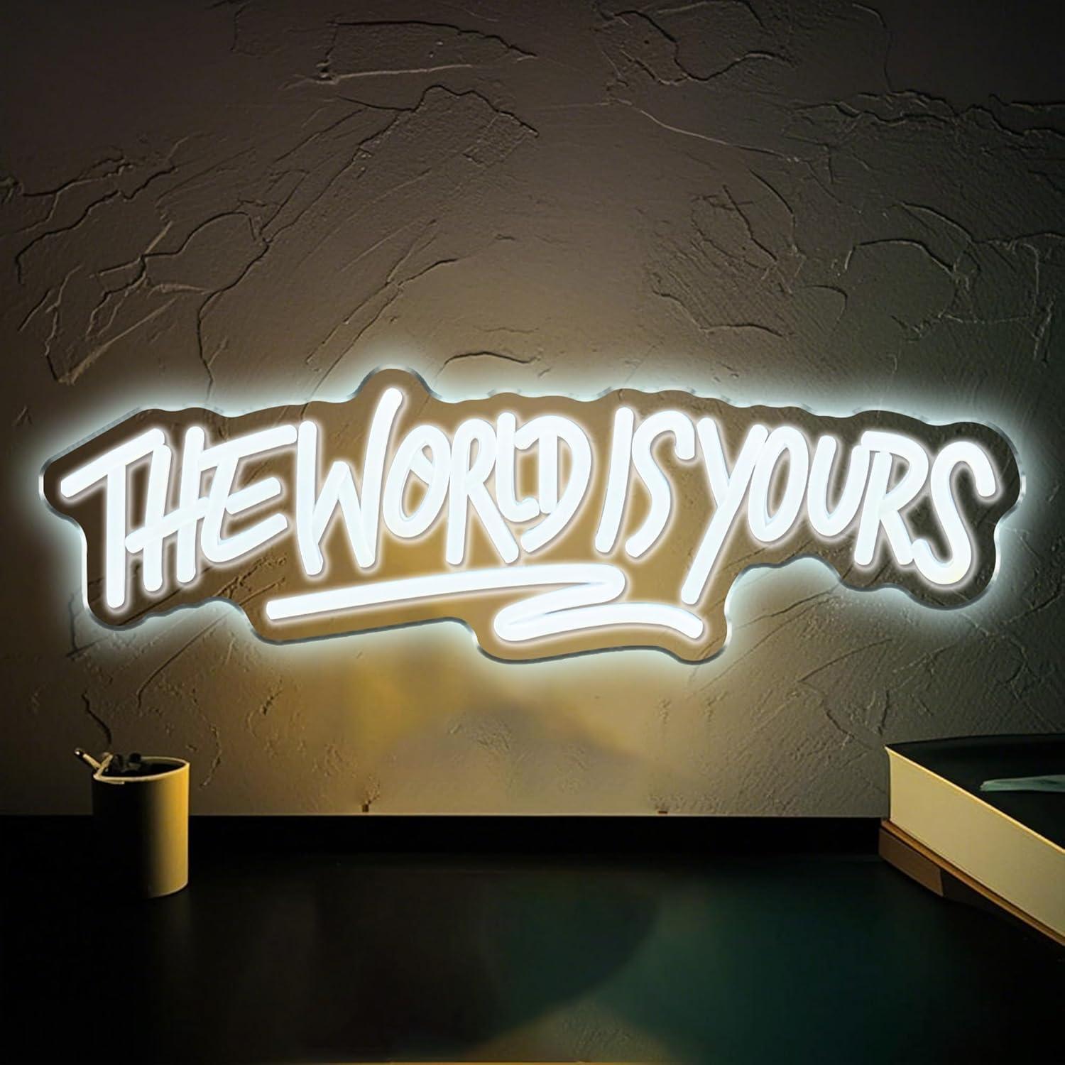 The World is Yours Neon Sign U – Neon Sign Party Bewertung und Preis