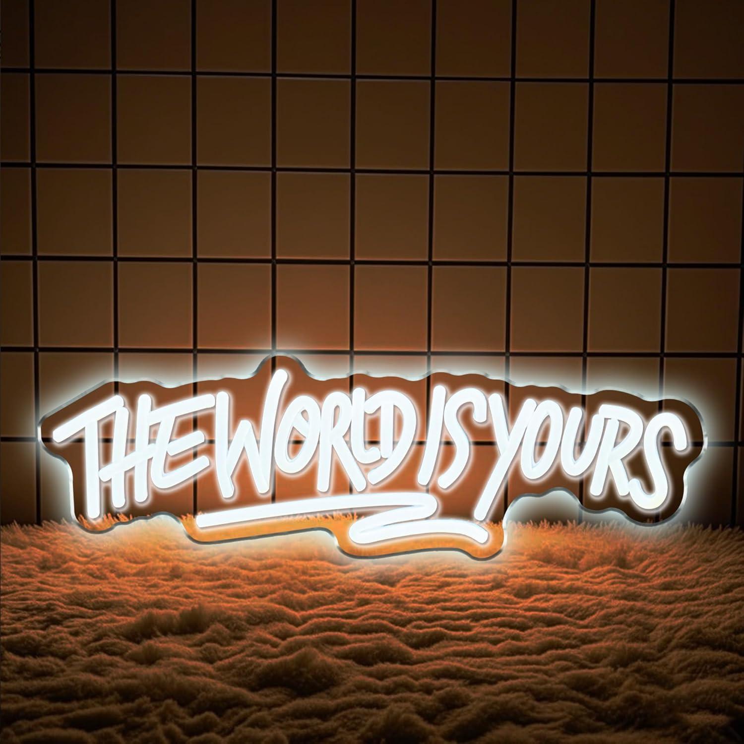 The World is Yours Neon Sign U – Neon Sign Party Bewertung und Preis