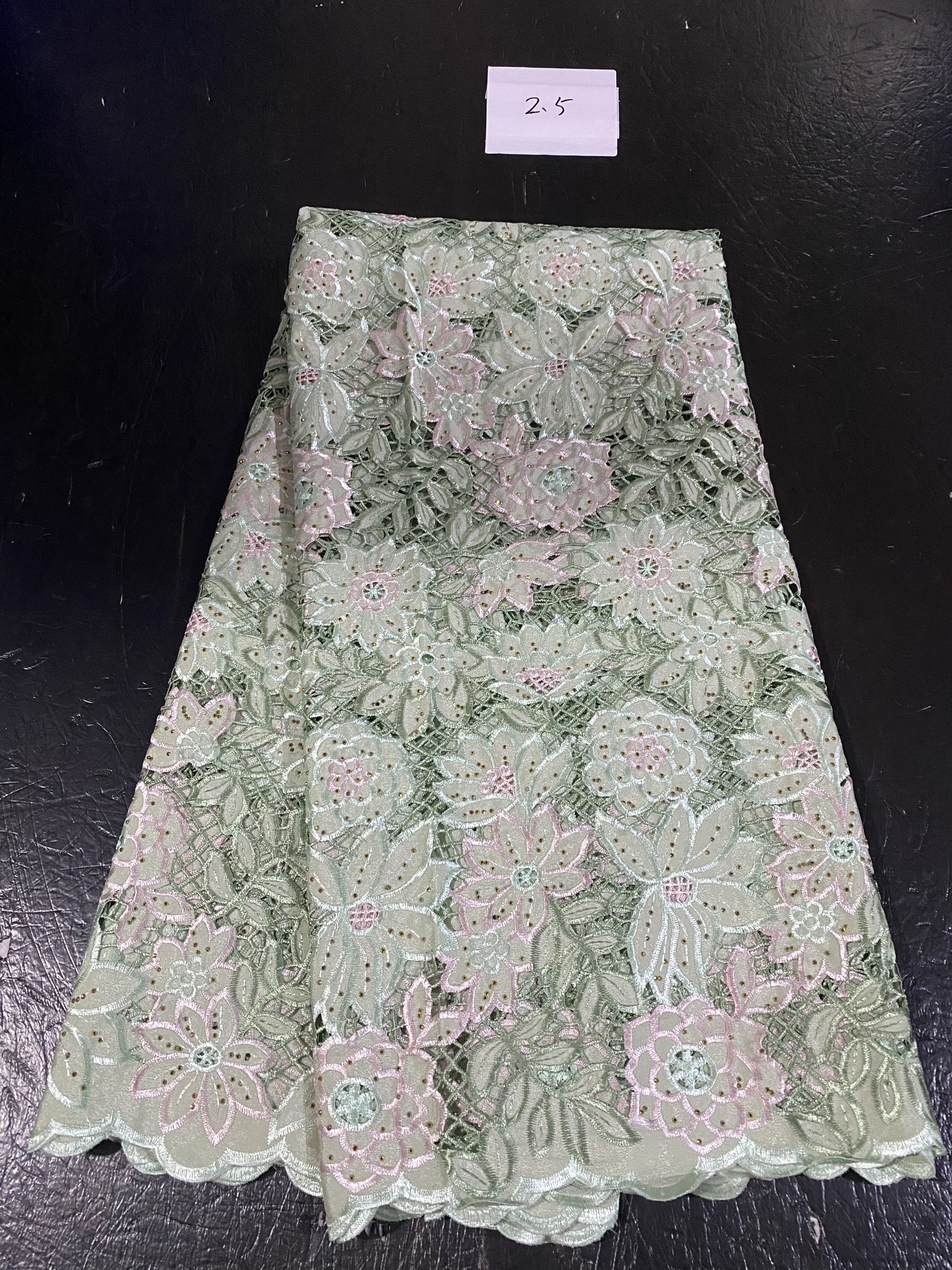 New Nigerian Tulle Lace Africa – Glitter Tablecloth Bewertung und Preis