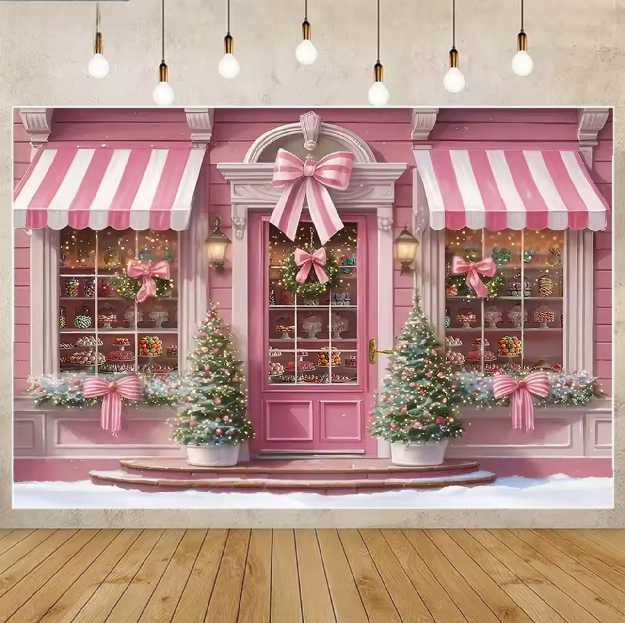 Winter Christmas Window Backgr – Party Event Supply Store Bewertung und Preis