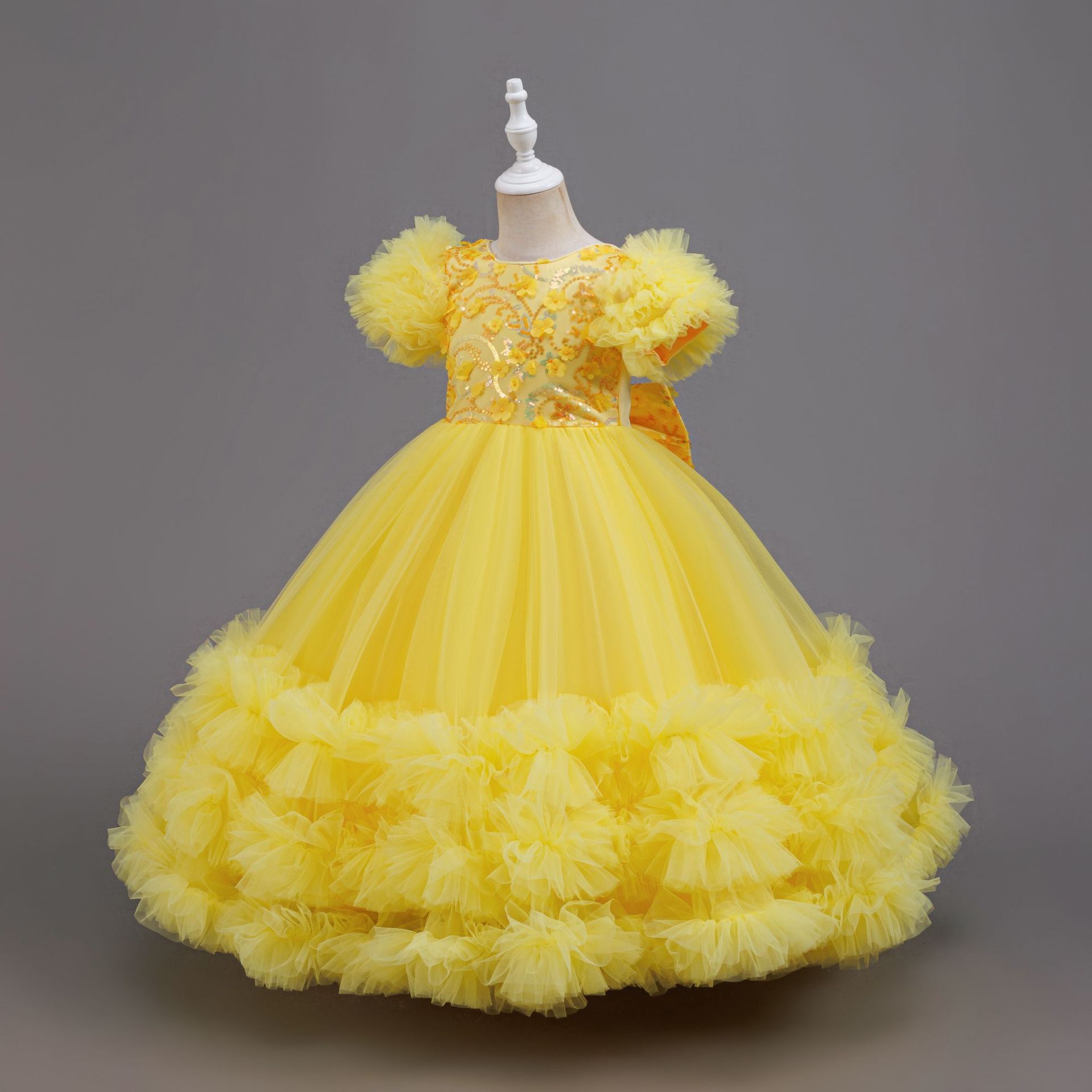 Girls Summer Yellow Sequin Wed – Glitter Tablecloth Bewertung und Preis
