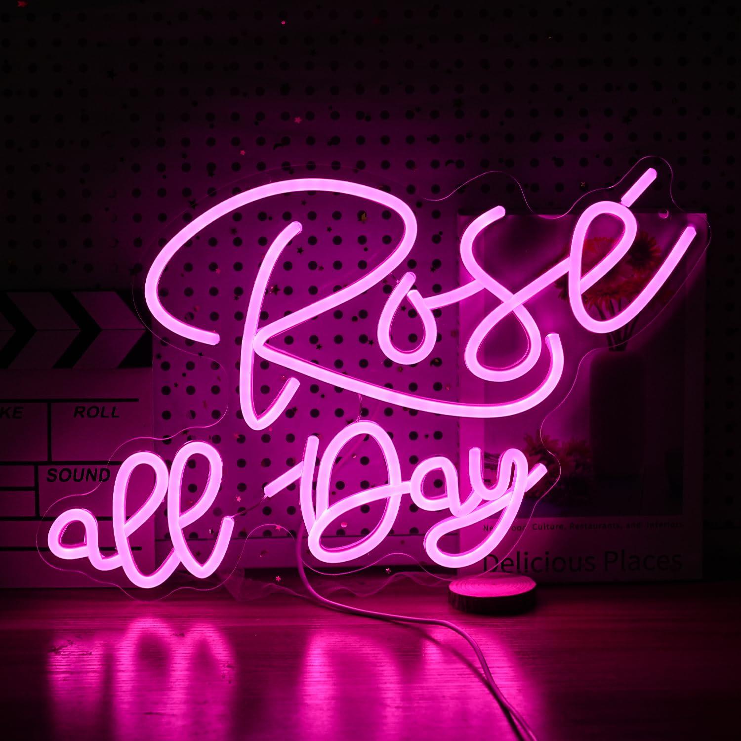 Rose All Day Neon Sign Dimmabl – Neon Sign Party Bewertung und Preis