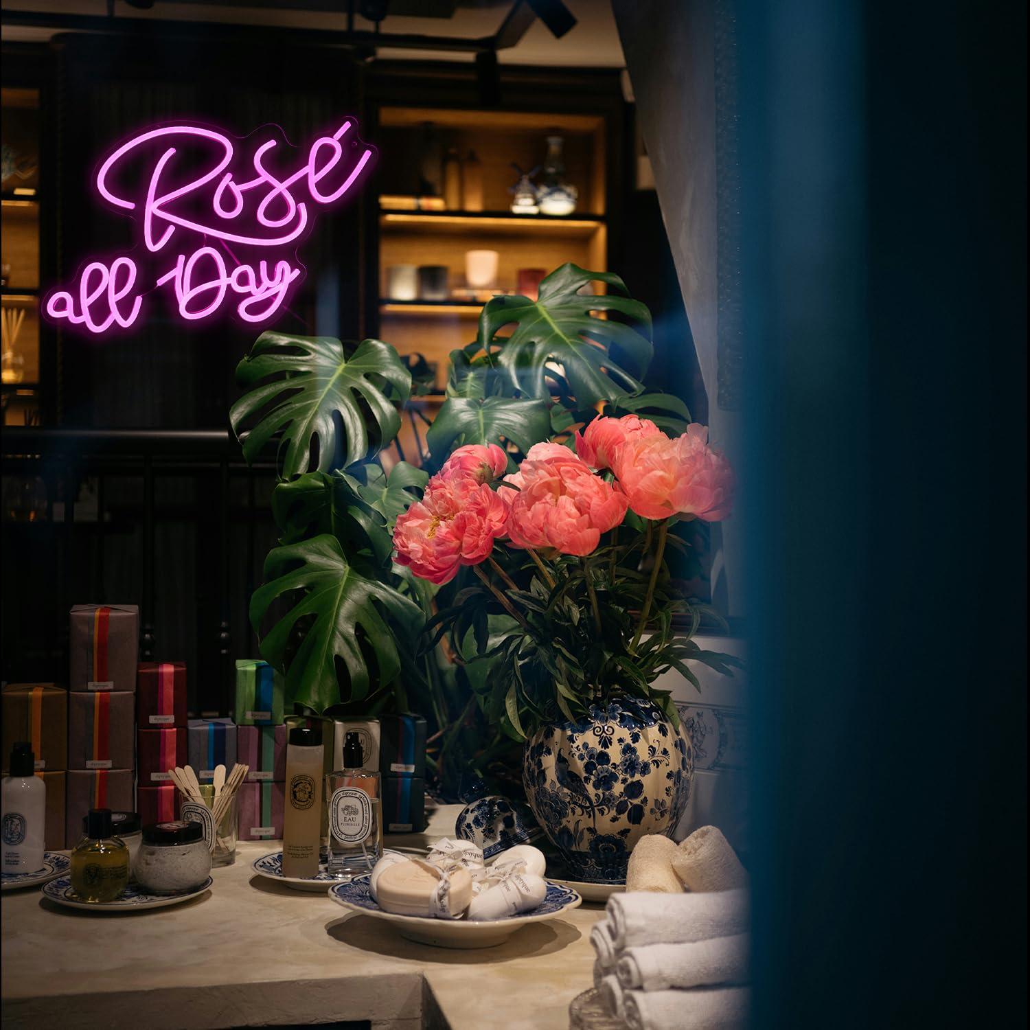 Rose All Day Neon Sign Dimmabl – Neon Sign Party Bewertung und Preis
