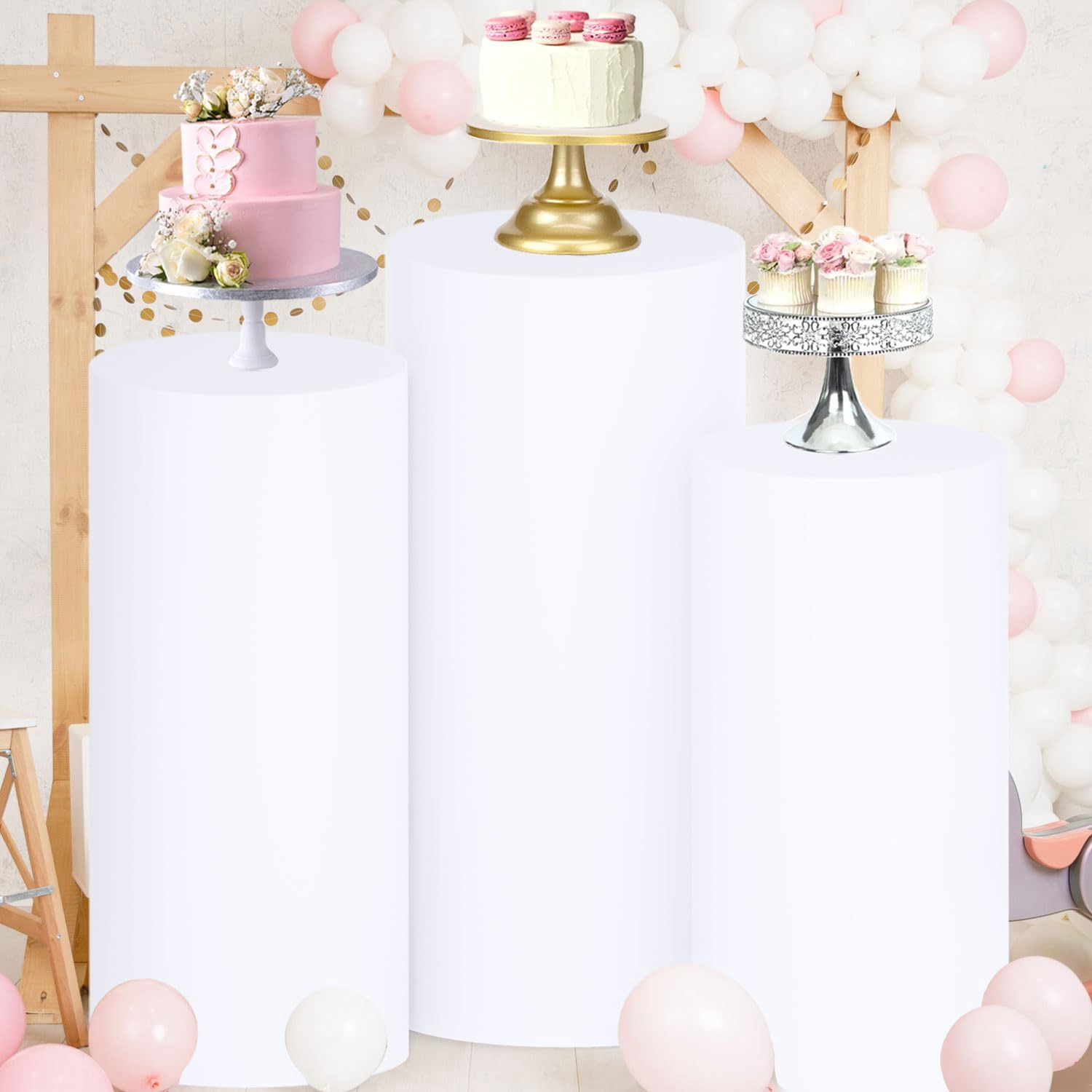 Yeele 1PCS/3PCS/5PCS White Cyl – Dessert Table Backdrop Bewertung und Preis