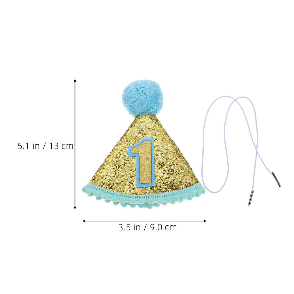 2Pcs First Birthday Party Hat  – Party Hat Cone Bewertung und Preis
