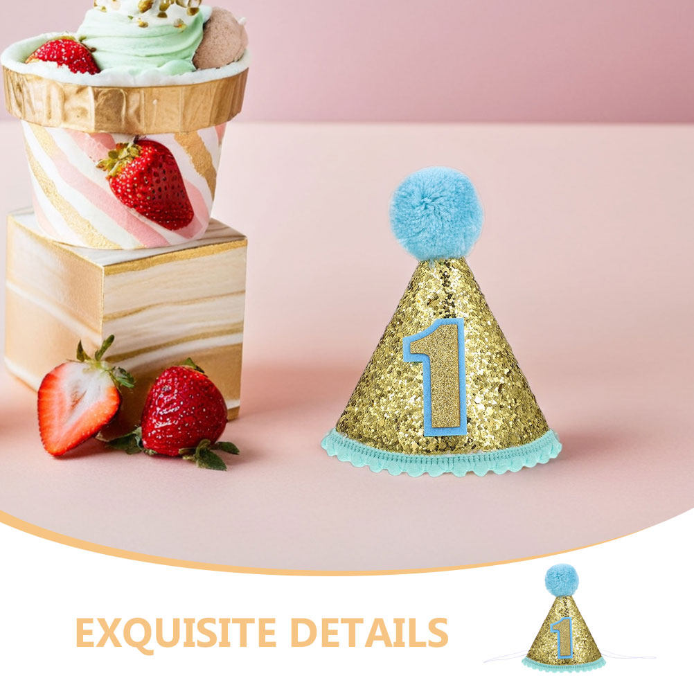 2Pcs First Birthday Party Hat  – Party Hat Cone Bewertung und Preis