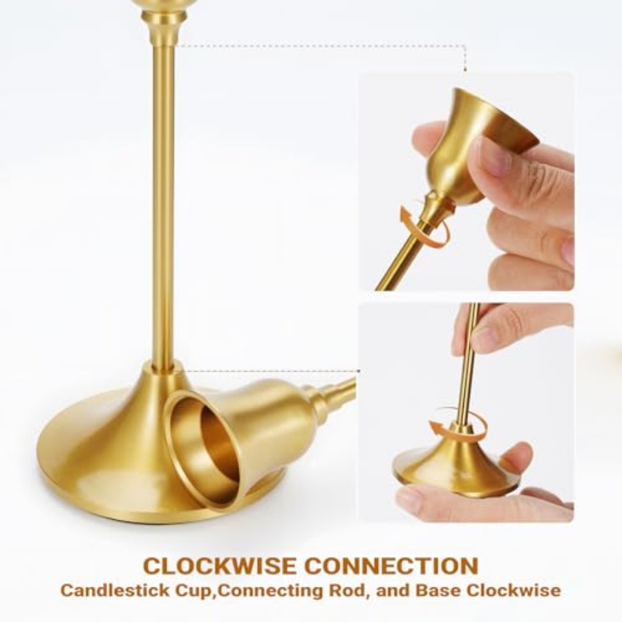 Taper Candle Stick Holder - 3P – Centerpiece Stick Bewertung und Preis