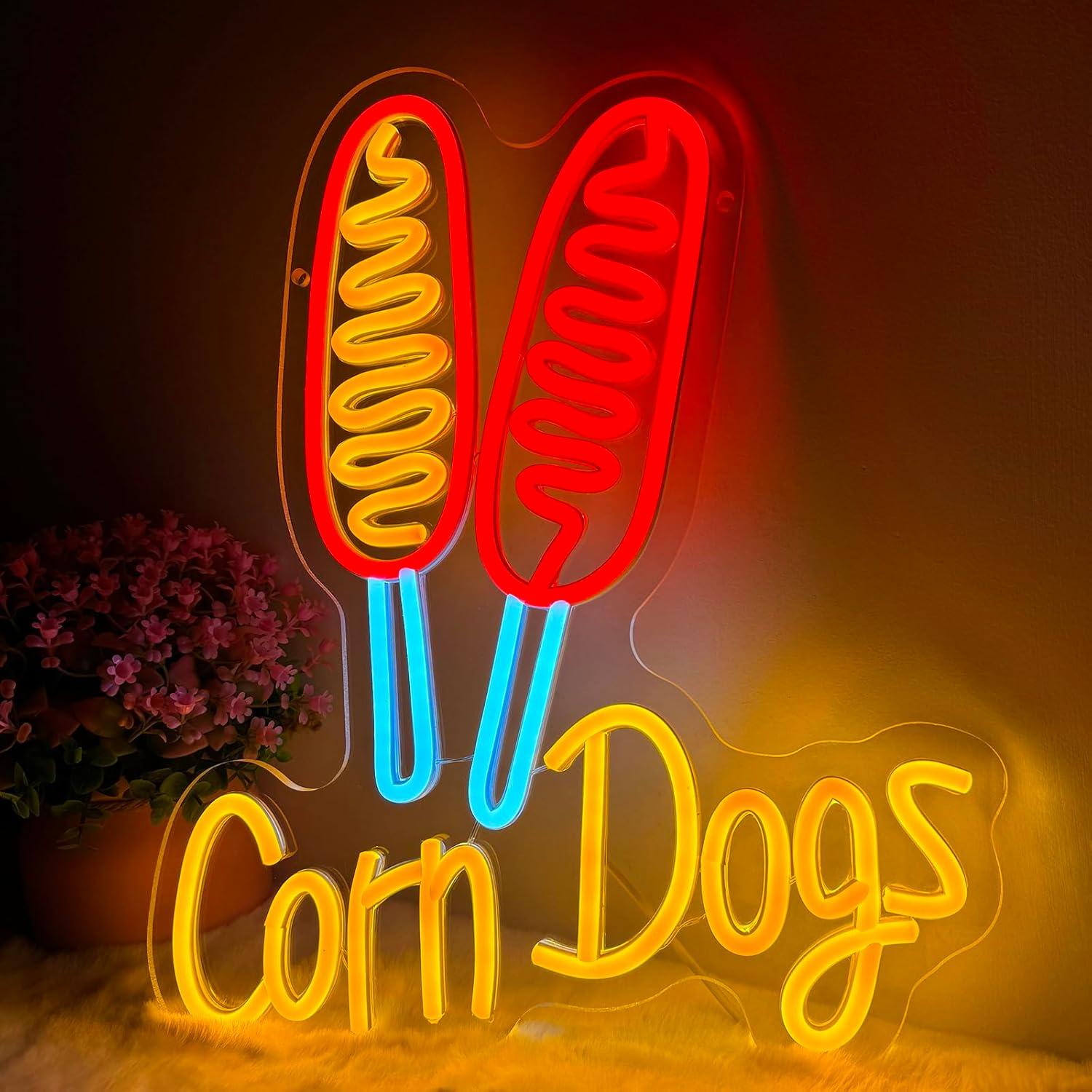 Corn Dog Neon Sign Snack USB D – Neon Sign Party Bewertung und Preis