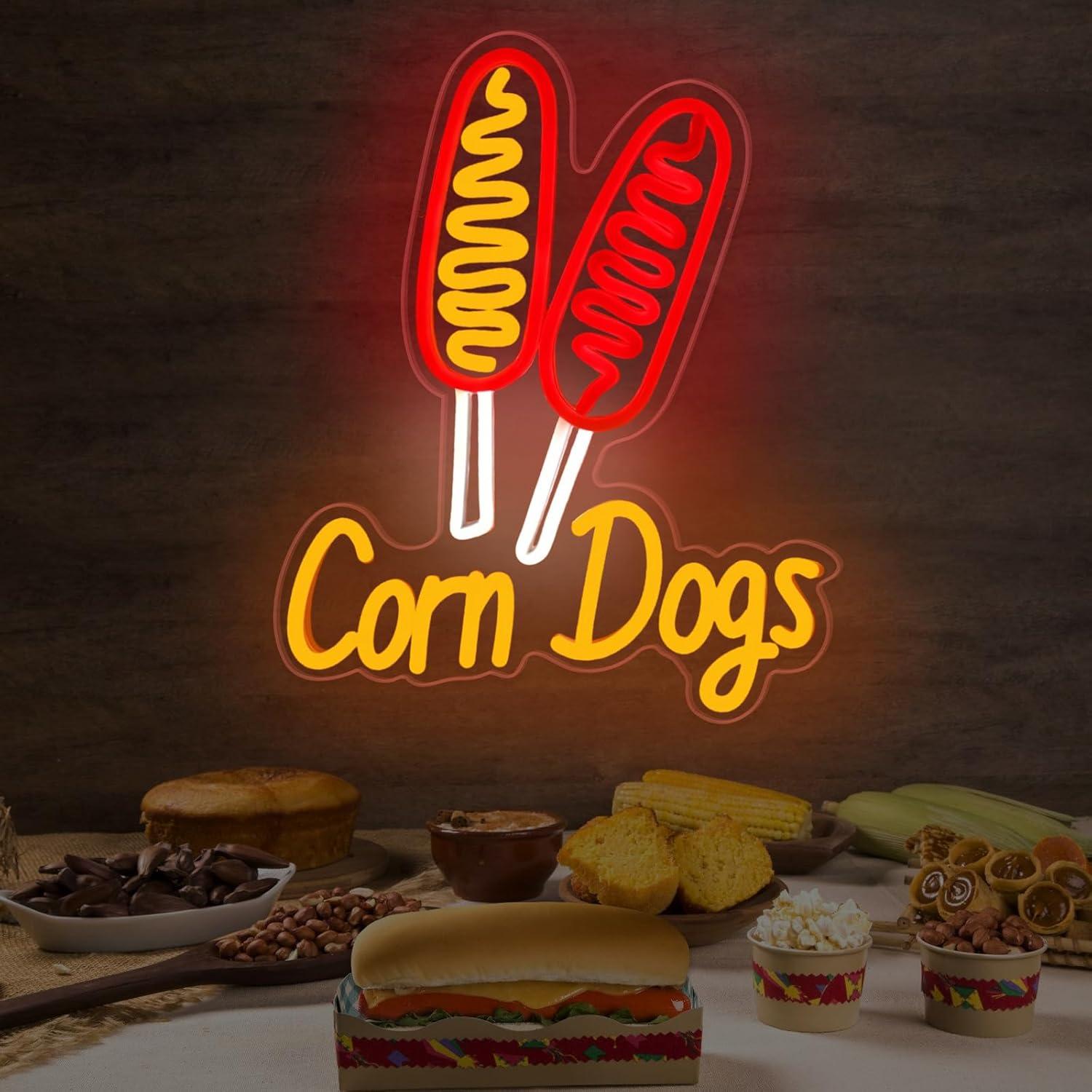 Corn Dog Neon Sign Snack USB D – Neon Sign Party Bewertung und Preis
