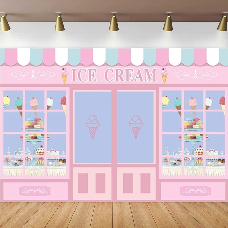 Ice Cream Theme Photography Ba – Dessert Table Backdrop Bewertung und Preis