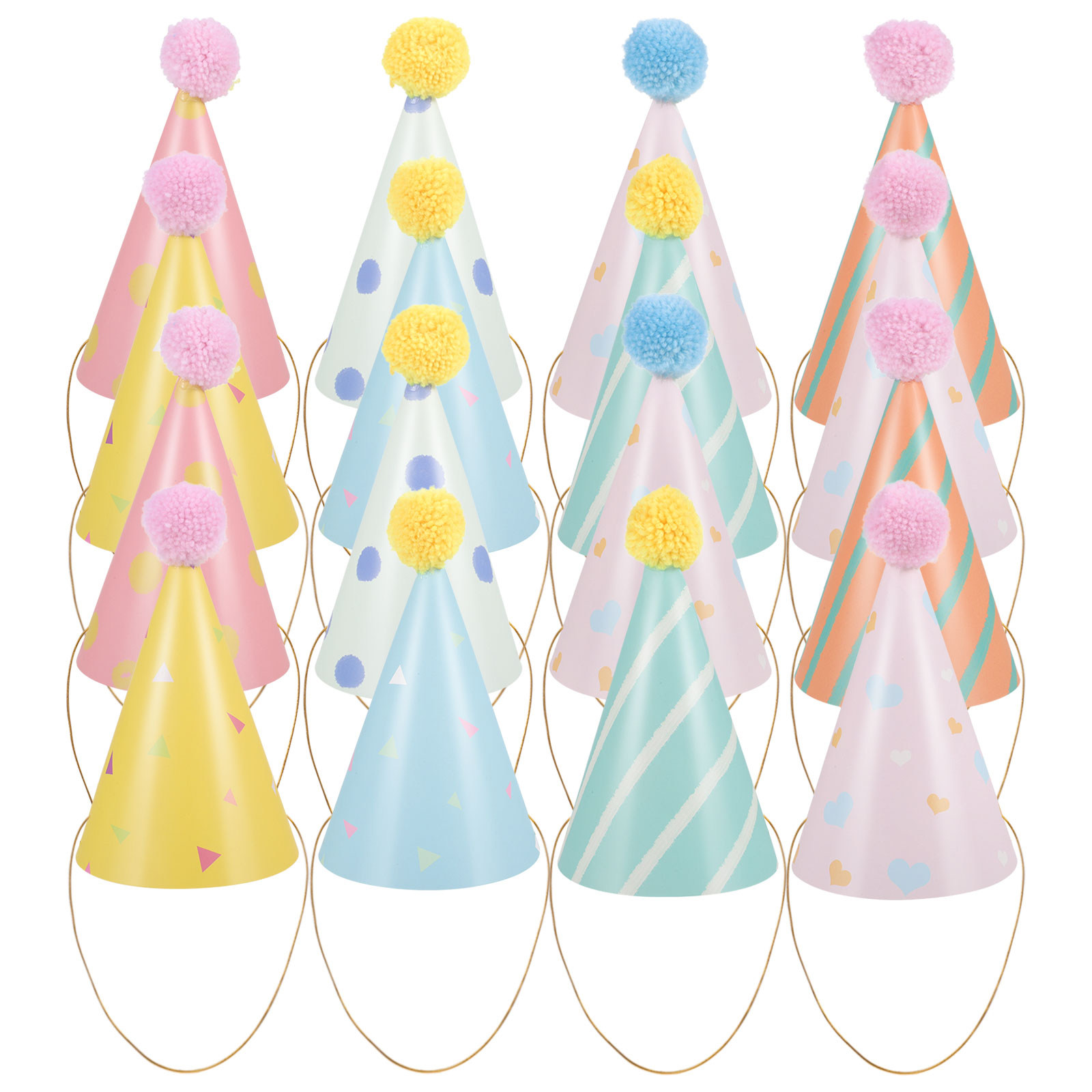 14Pcs Birthday Hats Paper Cone – Party Hat Cone Bewertung und Preis