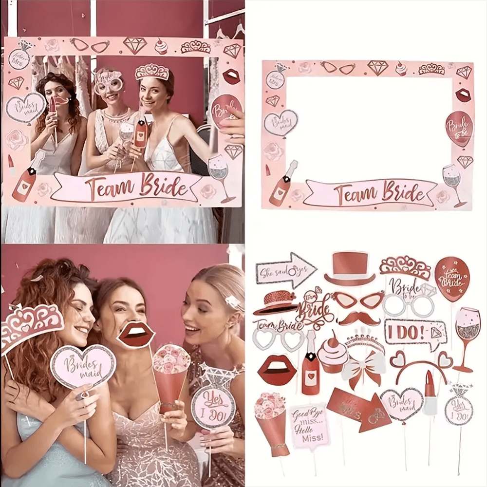 Bachelorette Party Rose Gold P – Photo Booth Frame Bewertung und Preis
