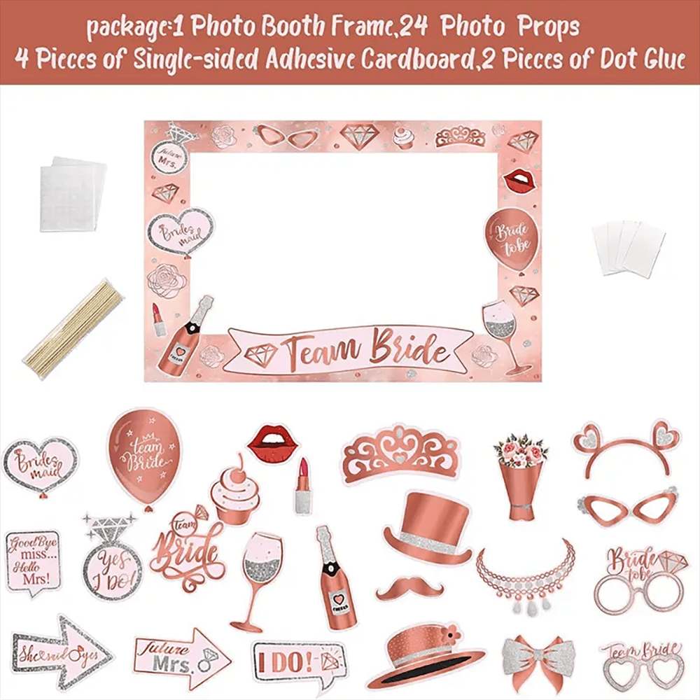 Bachelorette Party Rose Gold P – Photo Booth Frame Bewertung und Preis