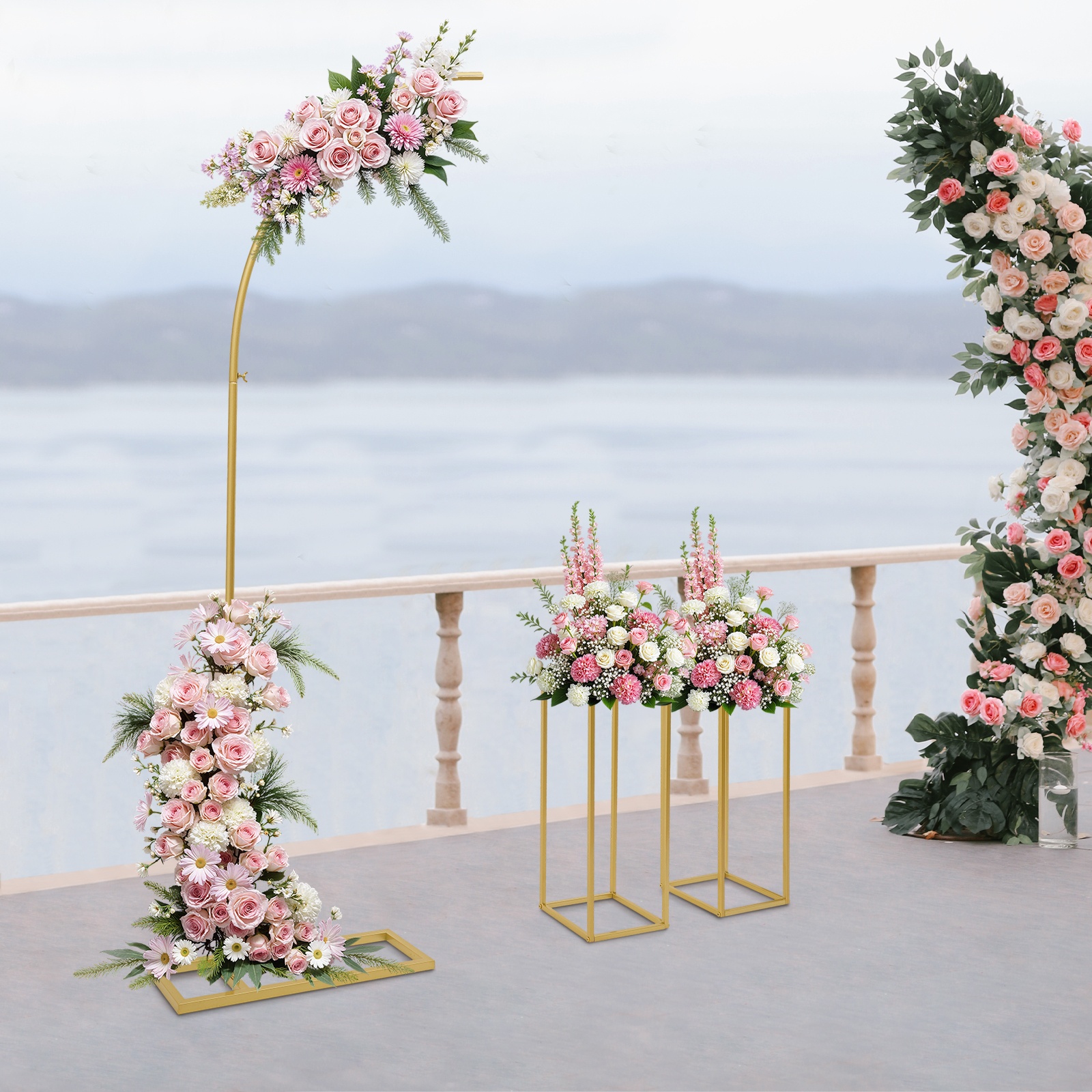 Gold Metal Square Floral Frame – Photo Booth Frame Bewertung und Preis