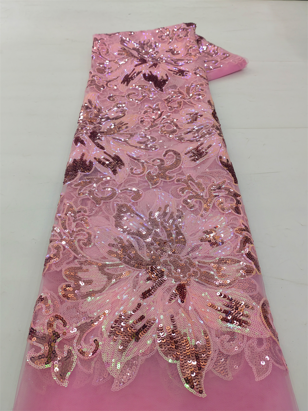 African Sequins Net Lace Fabri – Glitter Tablecloth Bewertung und Preis