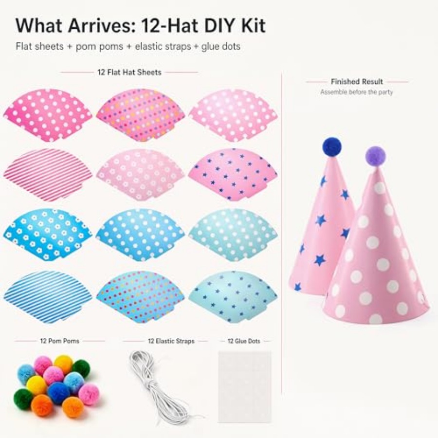 Beurio Pastel Party Hats for a – Party Hat Cone Bewertung und Preis