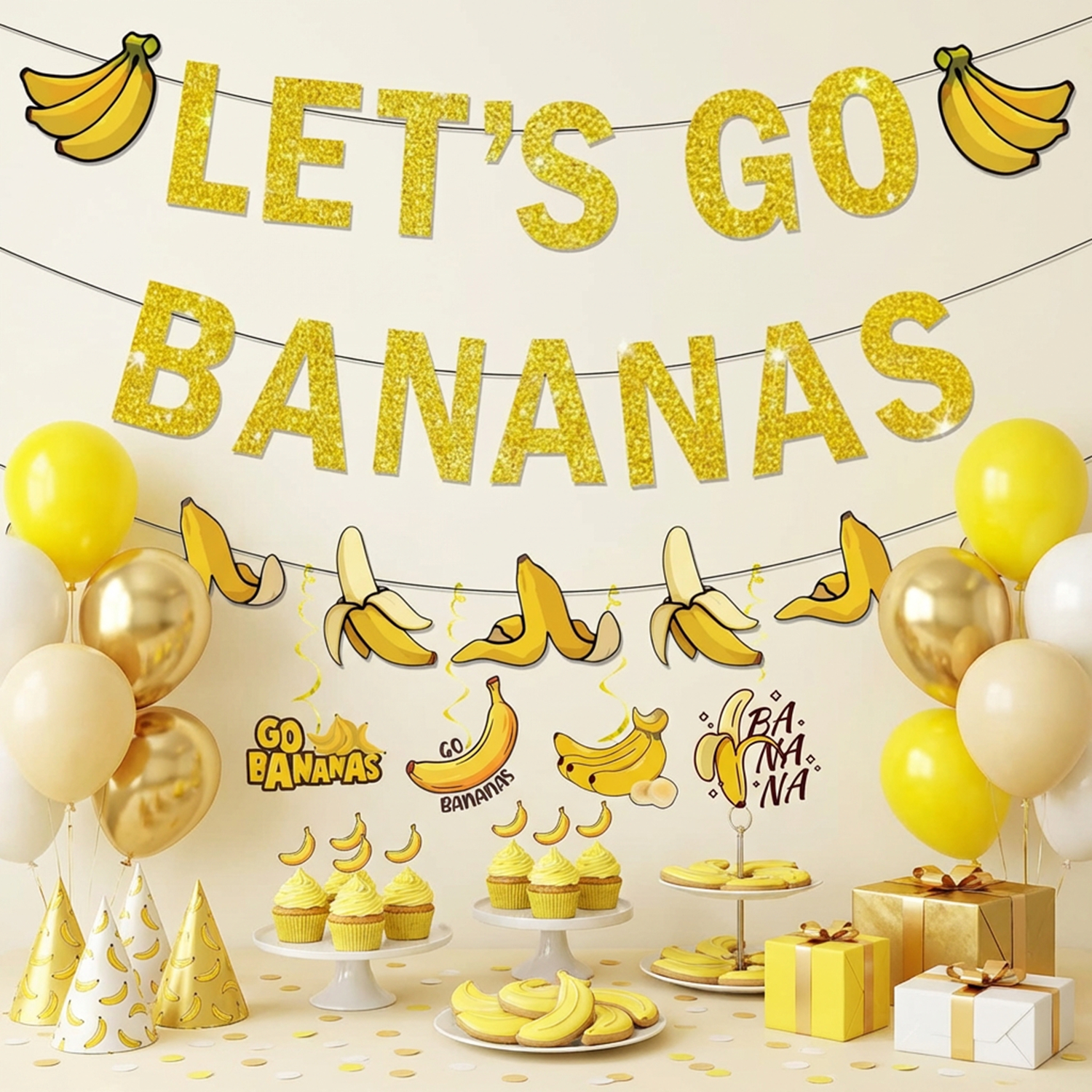 1Set Yellow Bananas Birthday B – Let'S Party Event Supply Bewertung und Preis